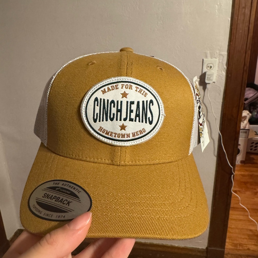 Cinch Jeans Mustard Snapback Hat